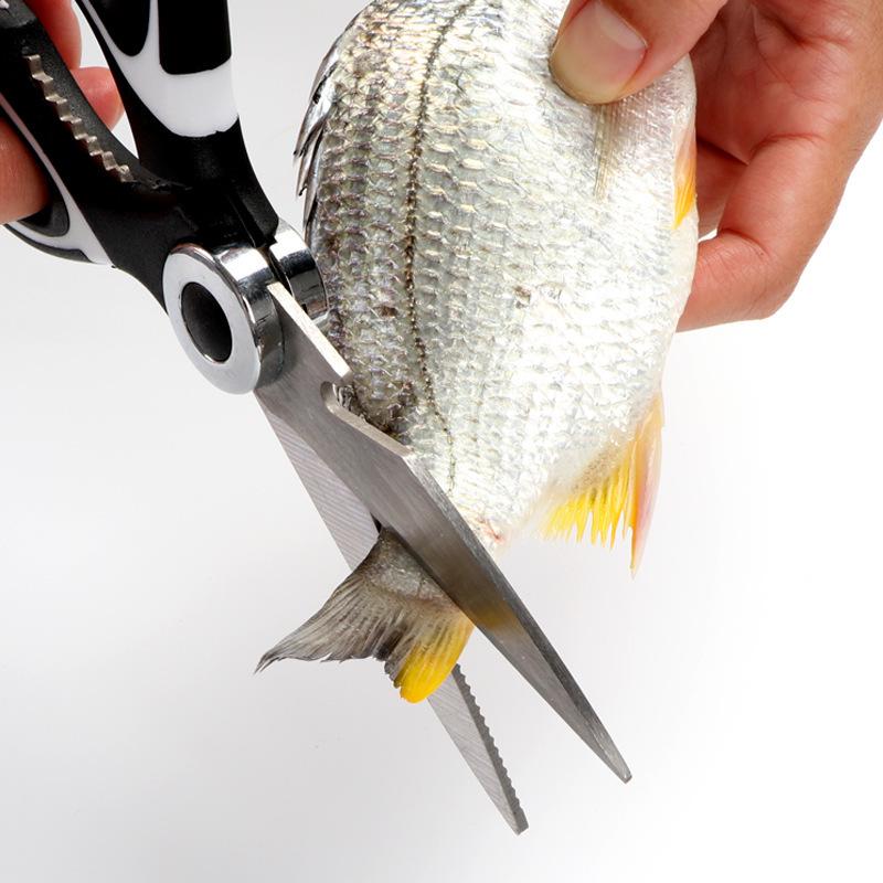 Кухонные универсальные ножницы: Нож для куриных костей, открывалка для бутылок, щипцы для колки грецких орехов, набор ножей из нержавеющей стали «Панда», хозяйственные ножницы.