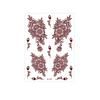 Lace Fake Tattoo Temporary Tattoo Red Mehndi Stickers Body Art Sticker Henna Tattoo Stickers  Girls