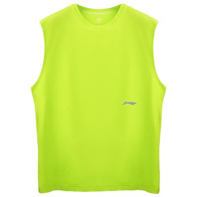 Li Ning Серия спортивного образа жизни Принт Быстросохнущий Удобный Пуловер Дышащий Жилет с круглым вырезом Мужские топы YVSU023-2