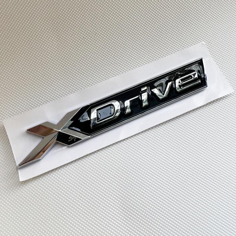 Хромированные Наклейки-Шильдики 520d 530d Xdrive 3D Буквы На Багажник Автомобиля Наклейка Для BMW 520d E60 E61 E39 F10 F07 G30 Аксессуары