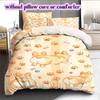 Cute animal watercolor stripes Pattern Bedding,Quilt Set Quilt Cover Pillowcase Home Birthday Gift (1*duvet cover+2*pillowcase,without core)