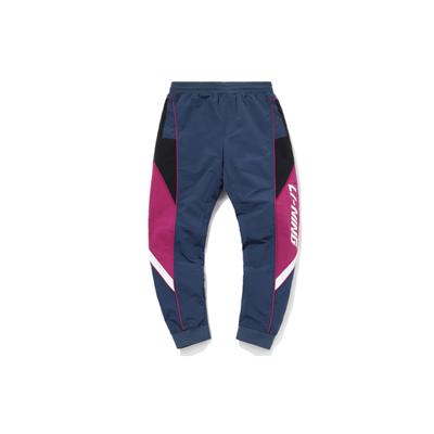 Длинные трикотажные спортивные брюки Li Ning CF Series Color Block, мужские, темно-синие, AYKQ807-3
