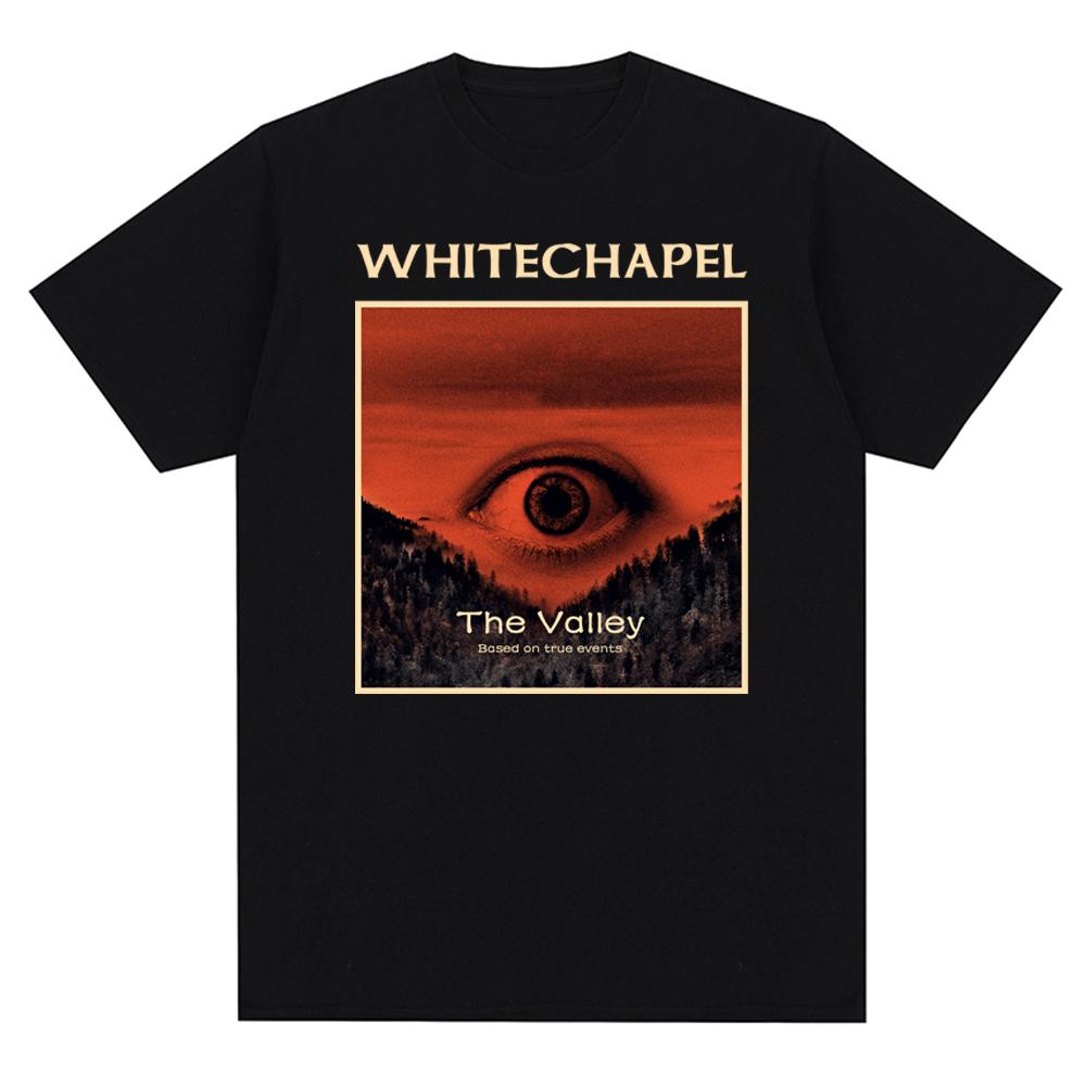 Мужская футболка, одежда унисекс Whitechapel Deathcore Band, принтованные футболки, повседневные топы с коротким рукавом, модные футболки больших размеров