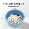 Складной силиконовый поднос для ледяной ванны для лица, холодная терапия от отечности лица, портативный крио-инструмент для кожи, дорожная косметическая миска, инструмент для лица