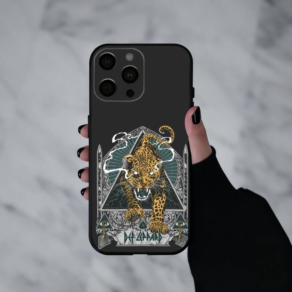 Hot R-Rock band D-Def L-Leppard Phone Case For iPhone 17pro,16,15,14,13,12,11 Plus,Pro Max,XS,Soft Silicone Black Cover