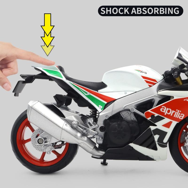 MotoGP Aprilia RSV4 RR1000 гоночный мотоцикл симулятор изысканный литой игрушечный автомобиль RMZ city 1:Модель коллекции 12 сплавов