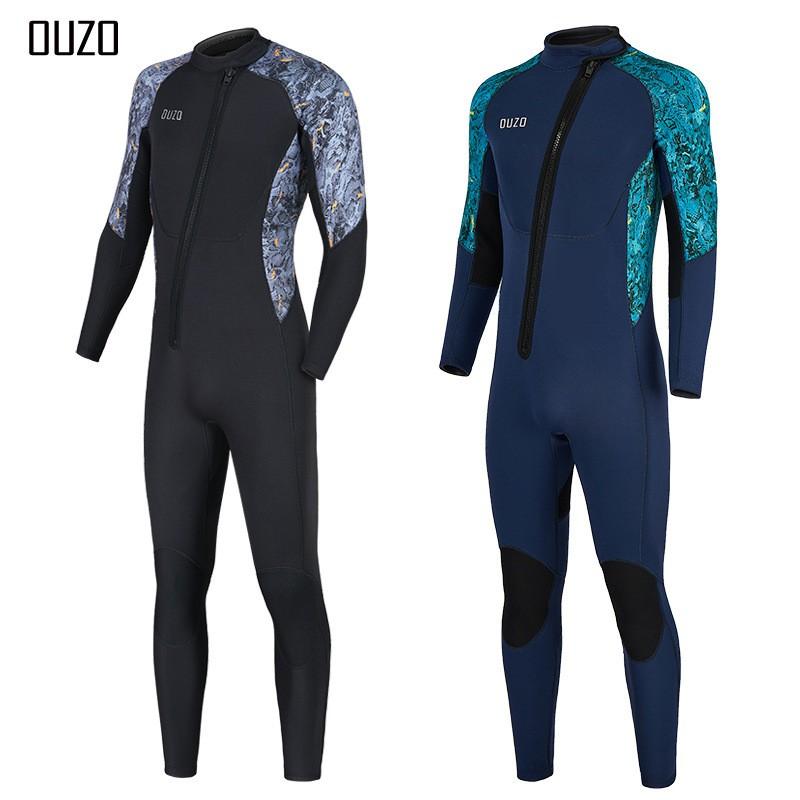 Sunscreen Surfing Suit Swimming Long-sleeved One-piece Diving OUZO Men's Thick Cold-proof Warm 3mm