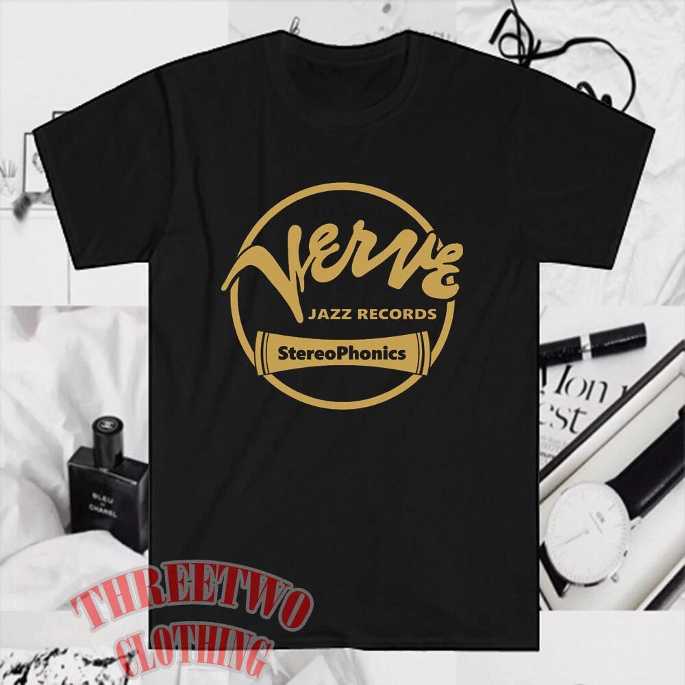 Verve Records Men's Black Size S to 5XL