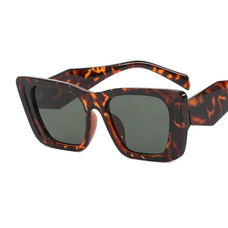 Fashion Square Sunglasses Woman Vintage Cat Eye Design Sun Glasses Female Male Personality Cool Retro Black Cateye