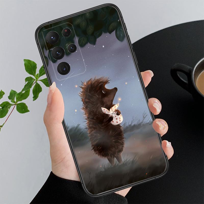 Чехол для телефона Samsung Galaxy A73 A13 A22 A32 A71 A33 A52 A53 A72 A73 A51 A31 A23 A34 A54 A52 A53S Ёжик в тумане Funda