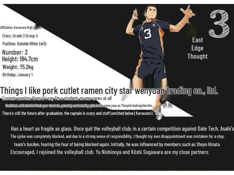 Хайкюу!! Косплей-джерси волейбольной команды старшей школы Карасуно