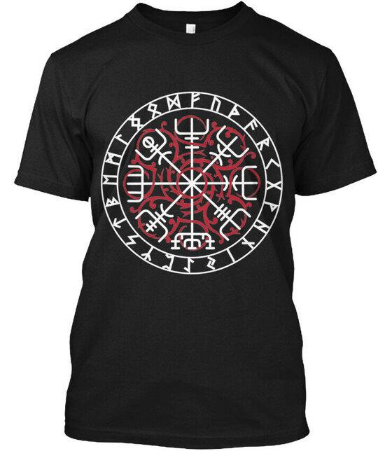 Viking Symbol Art T-Shirt Size S-4XL