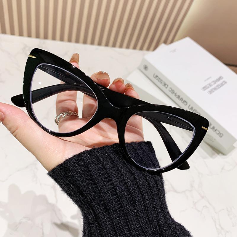 Новые Модные Женские Очки для Чтения Cat Eye с Большой Оправой HD, Сверхлегкие Нейтральные Высококачественные Очки с Защитой от Синего Света
