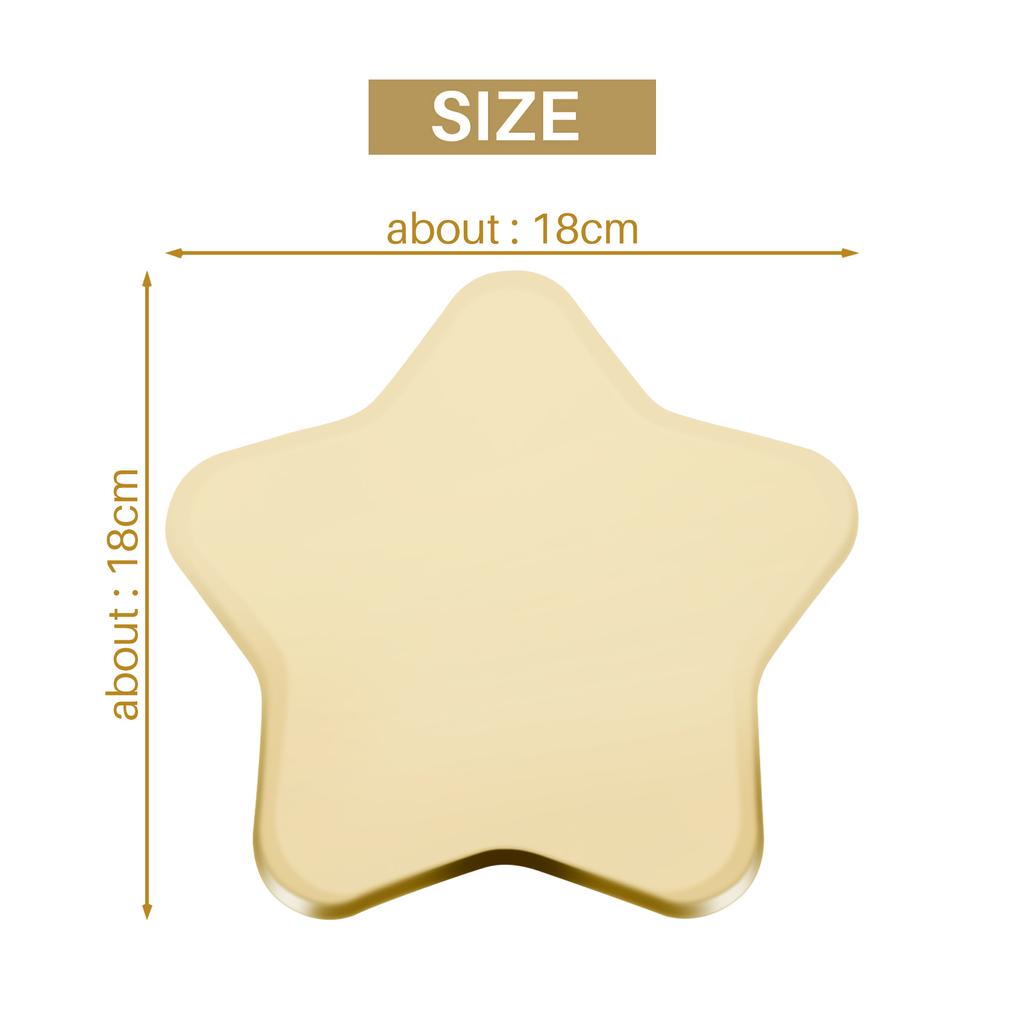 M-Modern-30Pcs Star Shaped Paper Plates Gold Disposable Party Plate Pentagram Dinnerware Plate For Tableware Supplies