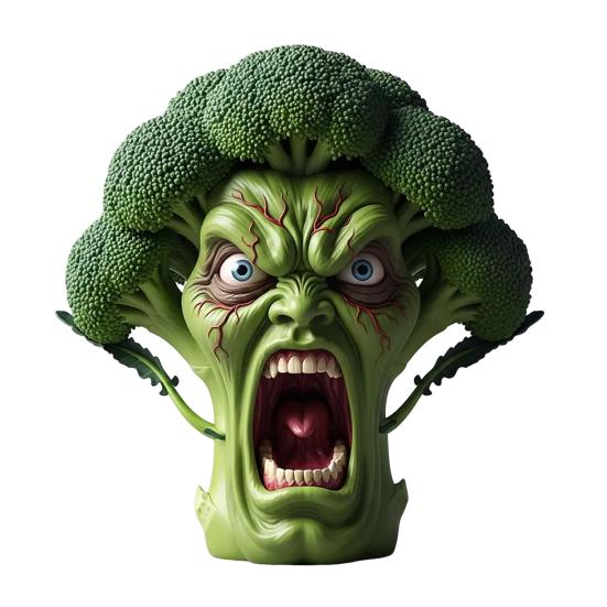 Screaming Vegetables Figurine Resin Emotional Veggies Ornament Evil Screaming Carrot