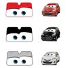 Cartoon Aluminium Foil Car Windshield Sun Shade Big Eyes Cars Front Window Visor