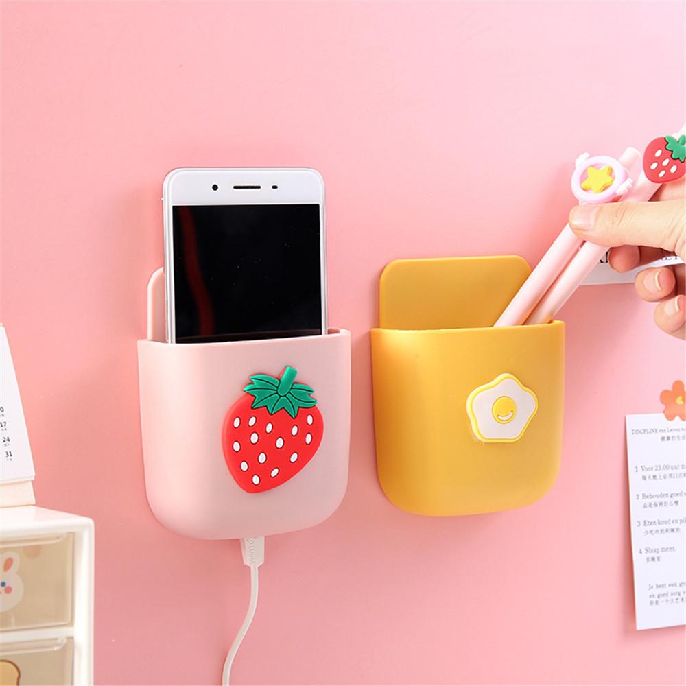 Cute Kawaii Storage Rack for Pen Washi Tape Punch Organizer Wall Desk Door Remote Control TV Mobile Phone Case Holder
