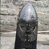 Medieval Viking Warrior Helmet Battle Ready Norman Helmet Hand Forged Steel Helmet  with Chainmail Nose