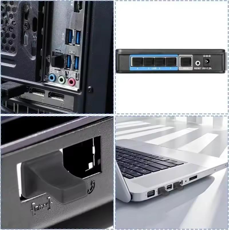 RJ45 Dust Covers Caps Silicone Dustplugs Ethernet LAN Port Protectors for Network Swticher Router Hub Computer Anti-dust Plug