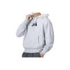 adidas Повседневная мужская толстовка с капюшоном и принтом сзади, серая IS7104