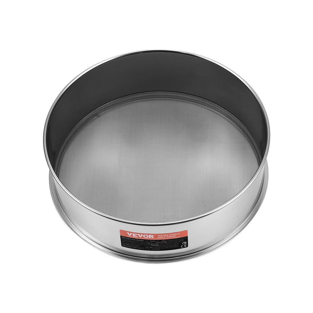 VEVOR Flour Sieve Fine Mesh, 150 Mesh Flour Sifter, 304 Stainless Steel Fine Mesh Sifter Food-grade, 12.6" Fine Mesh Strainers for Baking