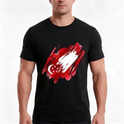 Republic Of Singapore Tshirt Summer Casual Cotton Tee Oversized Streetwear Tops Vintage Graphic Print Unisex Unisex Unisex