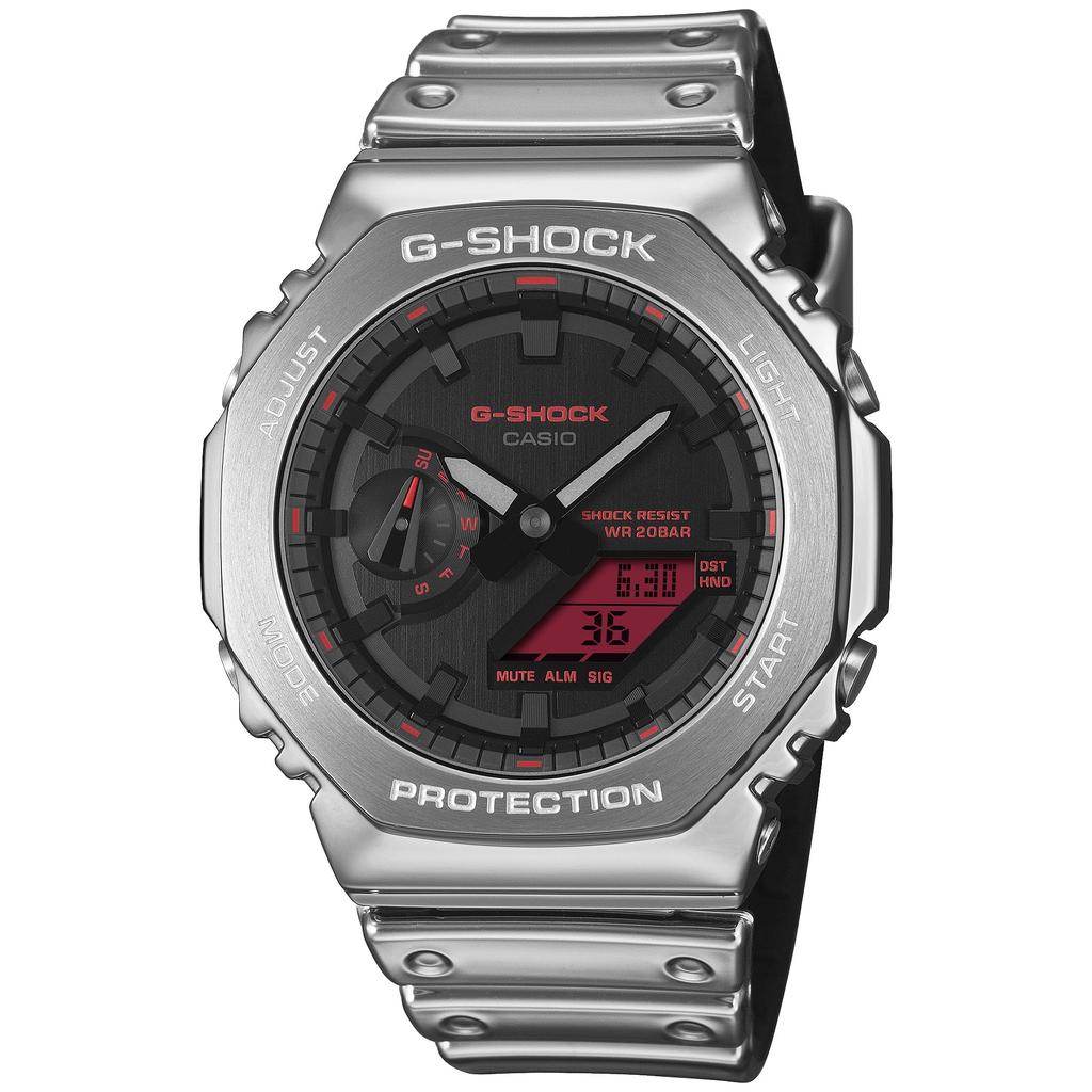 Casio Мужские серебристые часы G-Shock GM-2100YRA-8AJF - Оригинальная японская модель, Прочные и стильные
