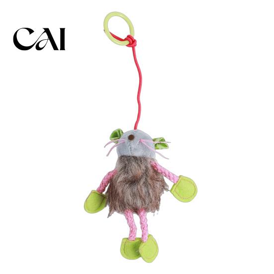 Engaging Indoor Pet Toys for Exercise Bungee Plush Cat Toy, Pull String Bouncy Dangler Interactive Kitten Lightweight Cats to Carry