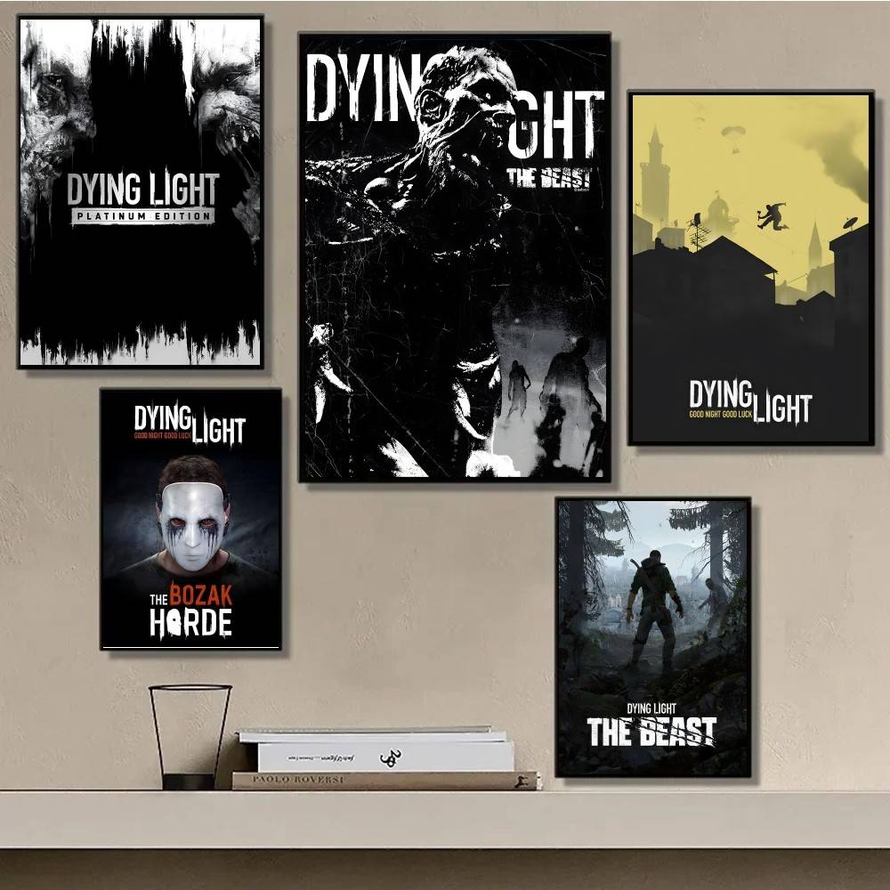 1 шт. Игровой плакат-наклейка D-Dying Light The Beast, водостойкая печать, настенное искусство для гостиной, спальни, домашнего декора