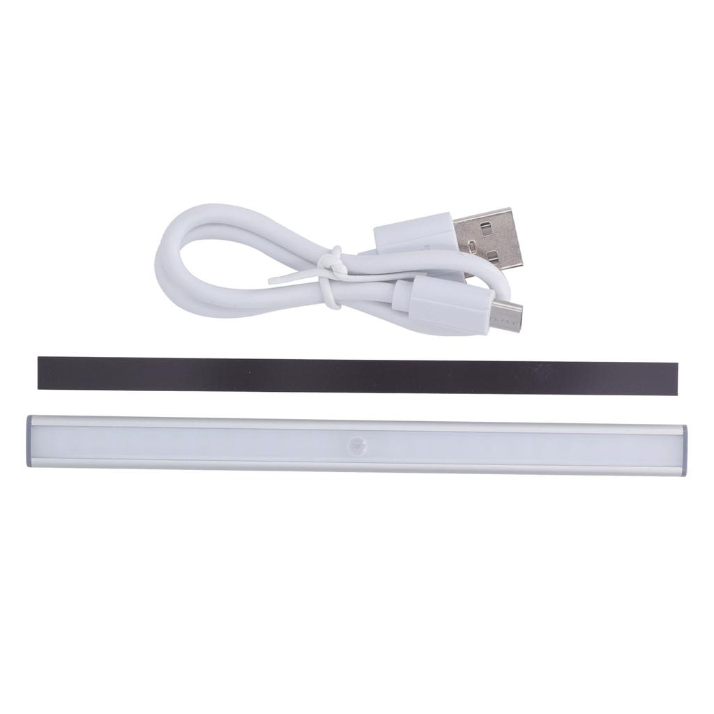 Motion Sensor LED Light Human Body Induction Magnetic Light Strip Built In Battery USB Charging