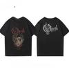 Vintage Progressive Death Metal Band Printed Tshirt for Unisex and Women Fashion Opeth Band ShortSleeved Tees Cotton Streetwear