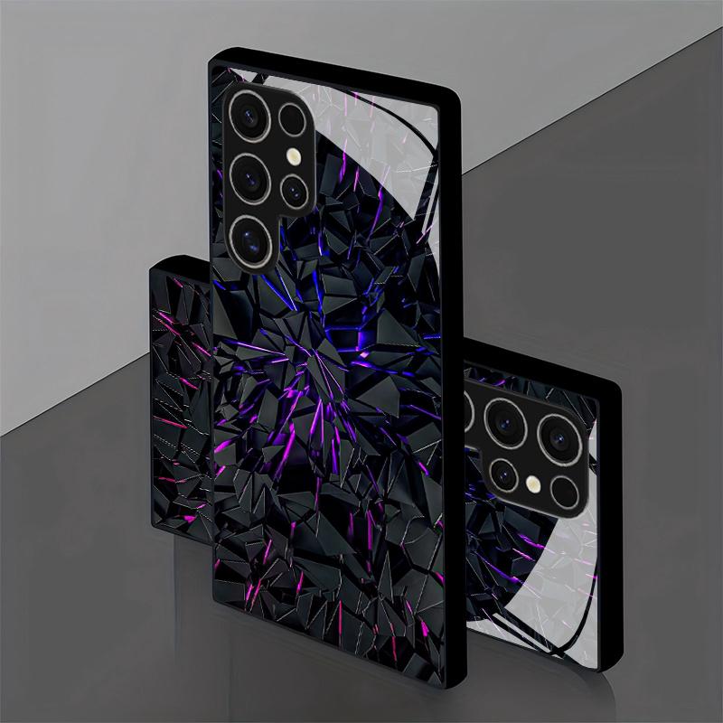 Чехол для телефона с 2D-рисунком для Samsung S26 S25 S24 S23 S22 S21 S20 A56 A36 A16 Защитная крышка из закаленного стекла