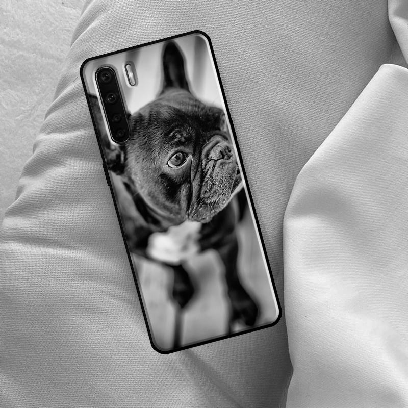 French Bulldog Case For Oppo A96 A76 A16 A18 A38 A58 A78 A98 A74 A94 A54 A80 A60 A40 A15 A17 A57 A5 A6 Pro