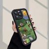 Креативный чехол для телефона с рисунком кошки и собаки, подходит для iPhone 17 16 15 14 13 12 11 Pro/Max/Plus, противоударный и защищающий от падений