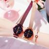 Fashion Women Watches Magnetic Starry Sky Female Clock Quartz Wristwatch magnet strap Luxury Ladies Dress Wristwatch gift
