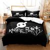 Австралийский дуэт дабстепа Knife Party Дебютный альбом Abandon Ship Красный пиратский флаг HD Печать Комплект постельного белья Пододеяльник + 2 наволочки