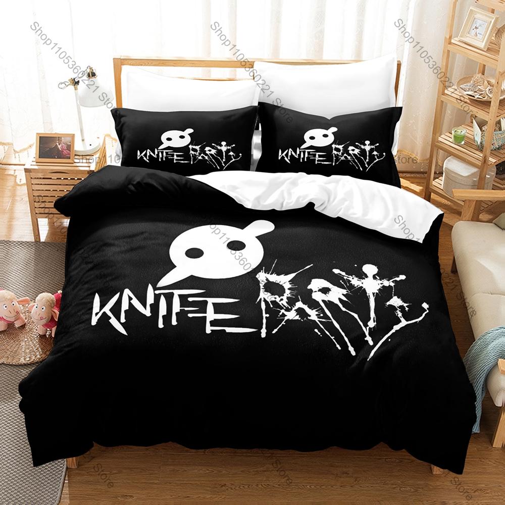 Австралийский дуэт дабстепа Knife Party Дебютный альбом Abandon Ship Красный пиратский флаг HD Печать Комплект постельного белья Пододеяльник + 2 наволочки