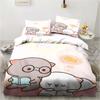 3d Printing Cartoon Bubu Dudu Bedding Set Three-piece Set Anime Adult Kid Bedroom Duvet Cover Sets Home Textiles Birthday Gifts