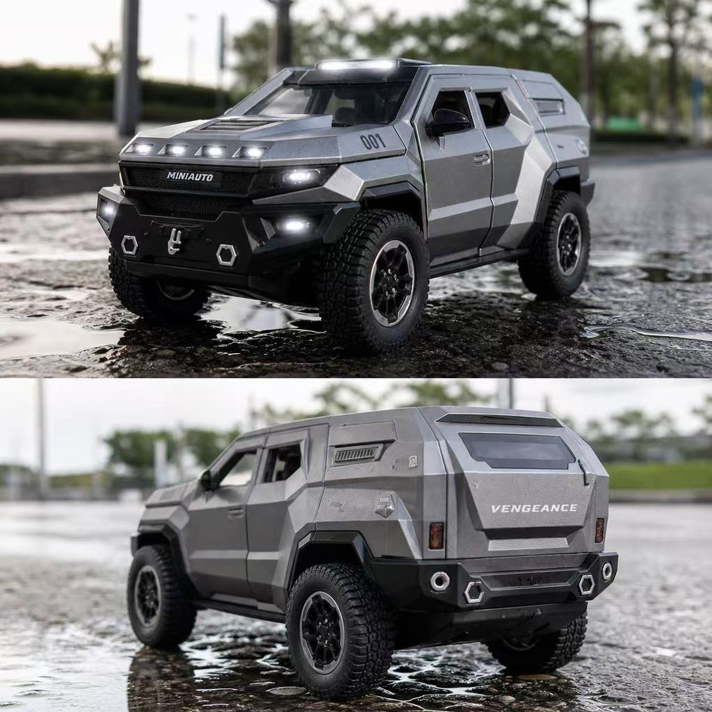 1:24 Rezvani Avengers Alloy Off-road Car Model Simulation Diecast Vehicle Ornament Toy