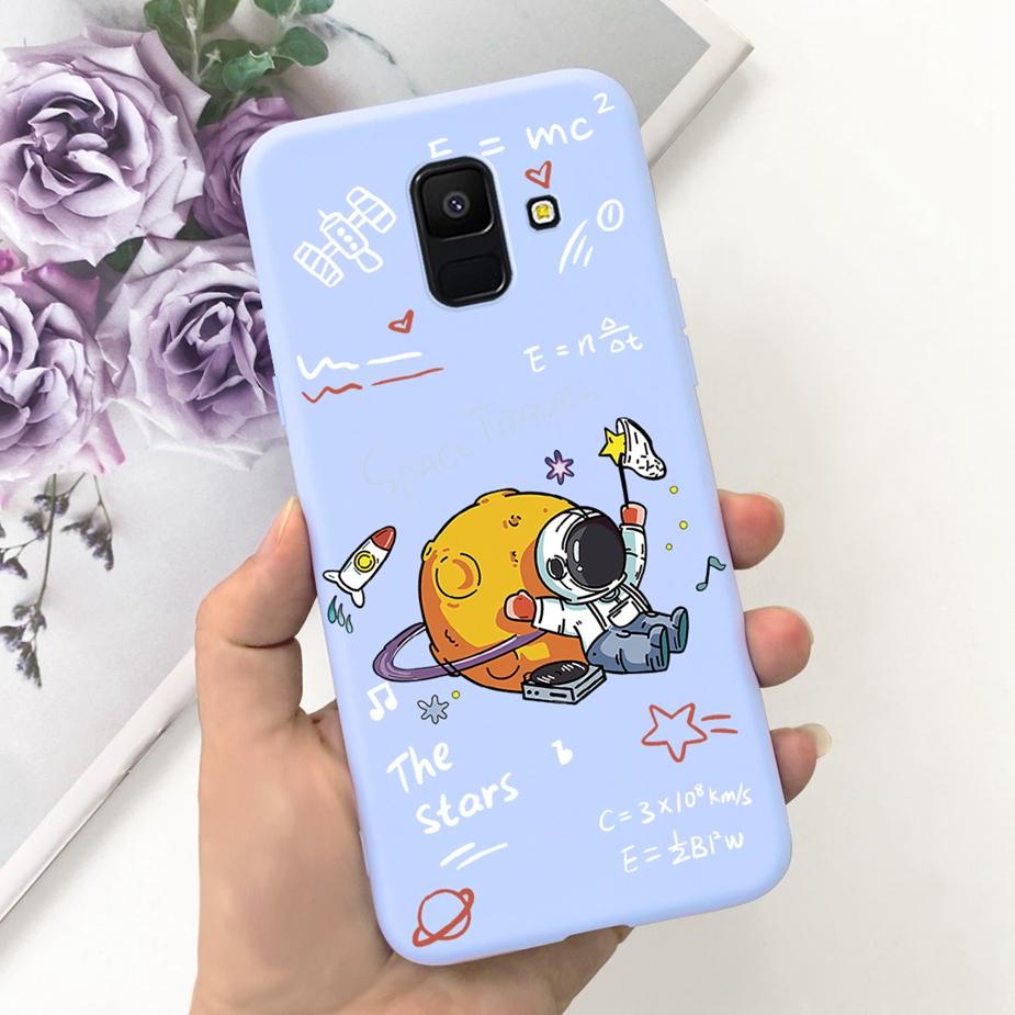 Чехол для Samsung Galaxy A6 Plus 2018 SM-A605F Милый Чехол-Мультяшный Динозавр Мягкий ТПУ Чехол для Телефона Для Samsung A6 2018 A600F A6+ Сумки