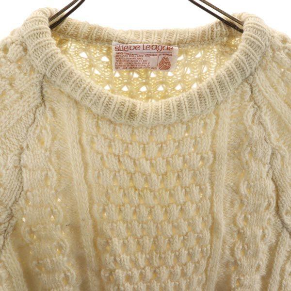 Slieve League 80s Fisherman Vintage Long sleeve wool sweater knit Men's Used