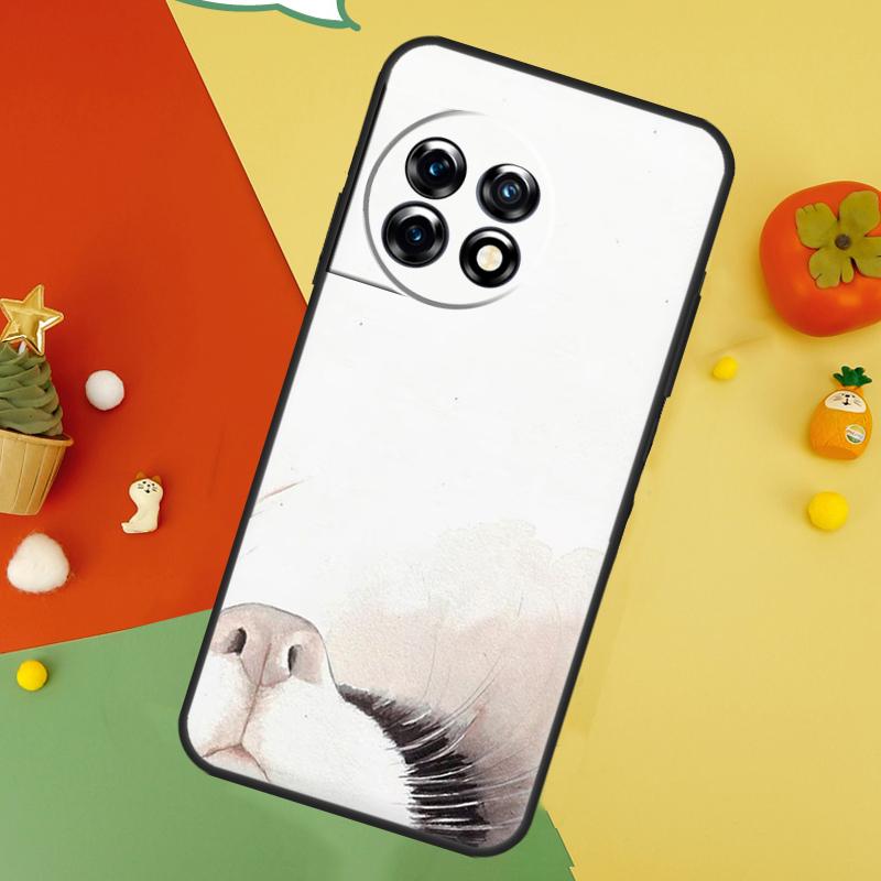 Минималистичный чехол с кошками для OnePlus 9 10 Pro 11 12 13 15 13T 13R 12R 10T 8T Nord 5 CE 2 3 4 Lite N20 N30