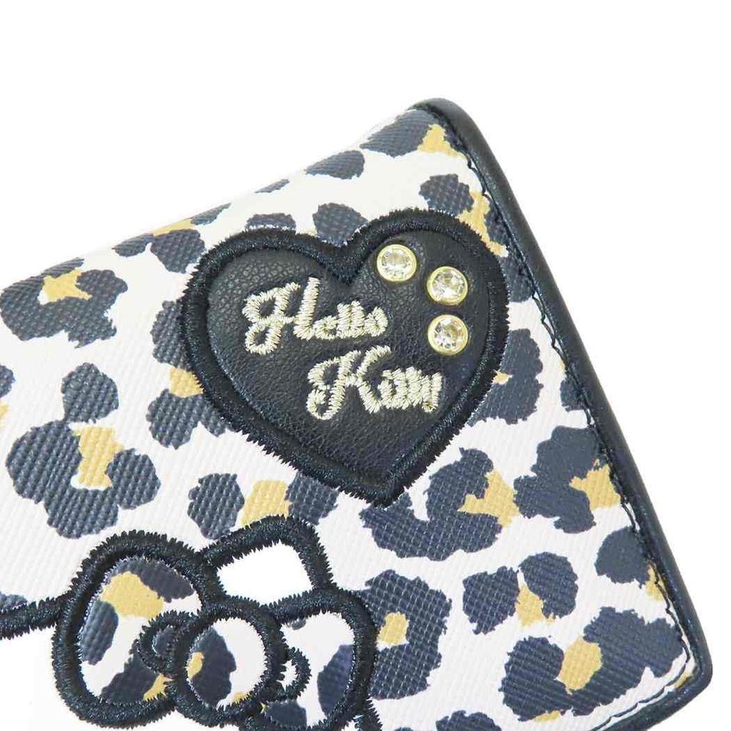 San Art Sanrio Нашивка Китти Коробка Кошелек для мелочи Бежевый Тройной KT-4988-BE
