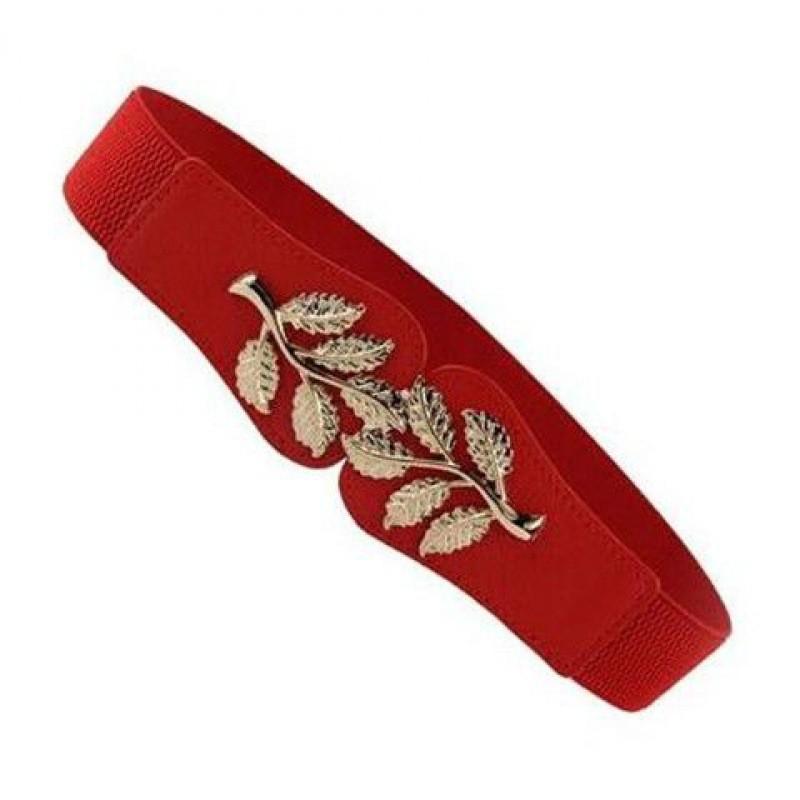 Регулируемый Шикарный Декоративный Пояс на Талию 4 см с Золотой Круглой Пряжкой для Женской Моды