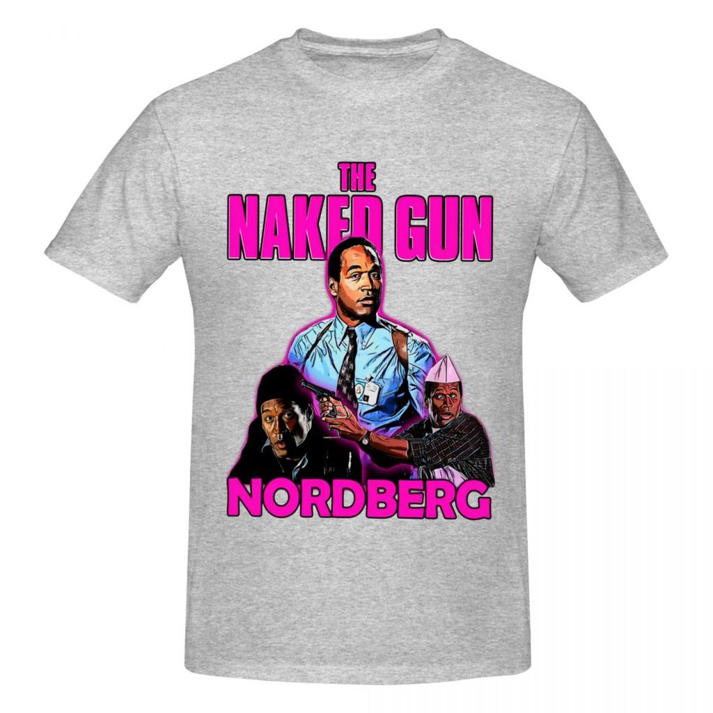 Унисекс Nordberg The Naked Gun Футболка Streetwear Оверсайз Хлопок Рукав Индивидуальные Футболки