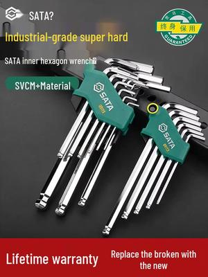 SATA Экстрадлинный набор шестигранных и Torx ключей с шаровыми и плоскими головками