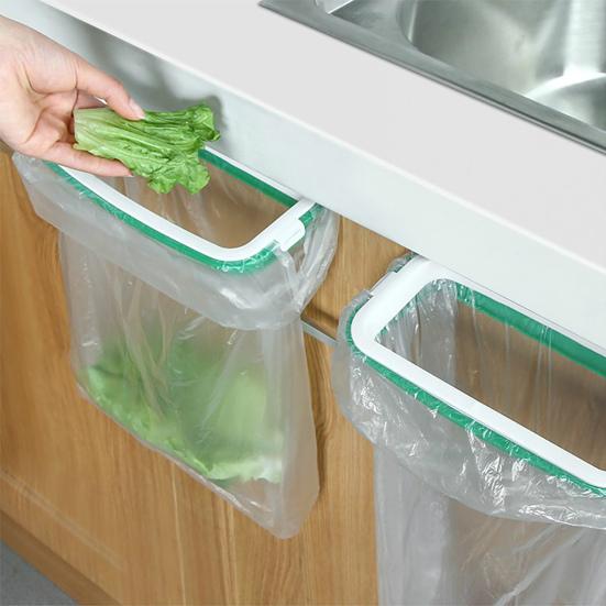 Yousheng Trash Bag Hanger Convenient Saving Space Plastic Hanging Storage Garbage Bag Holder for Kitchen