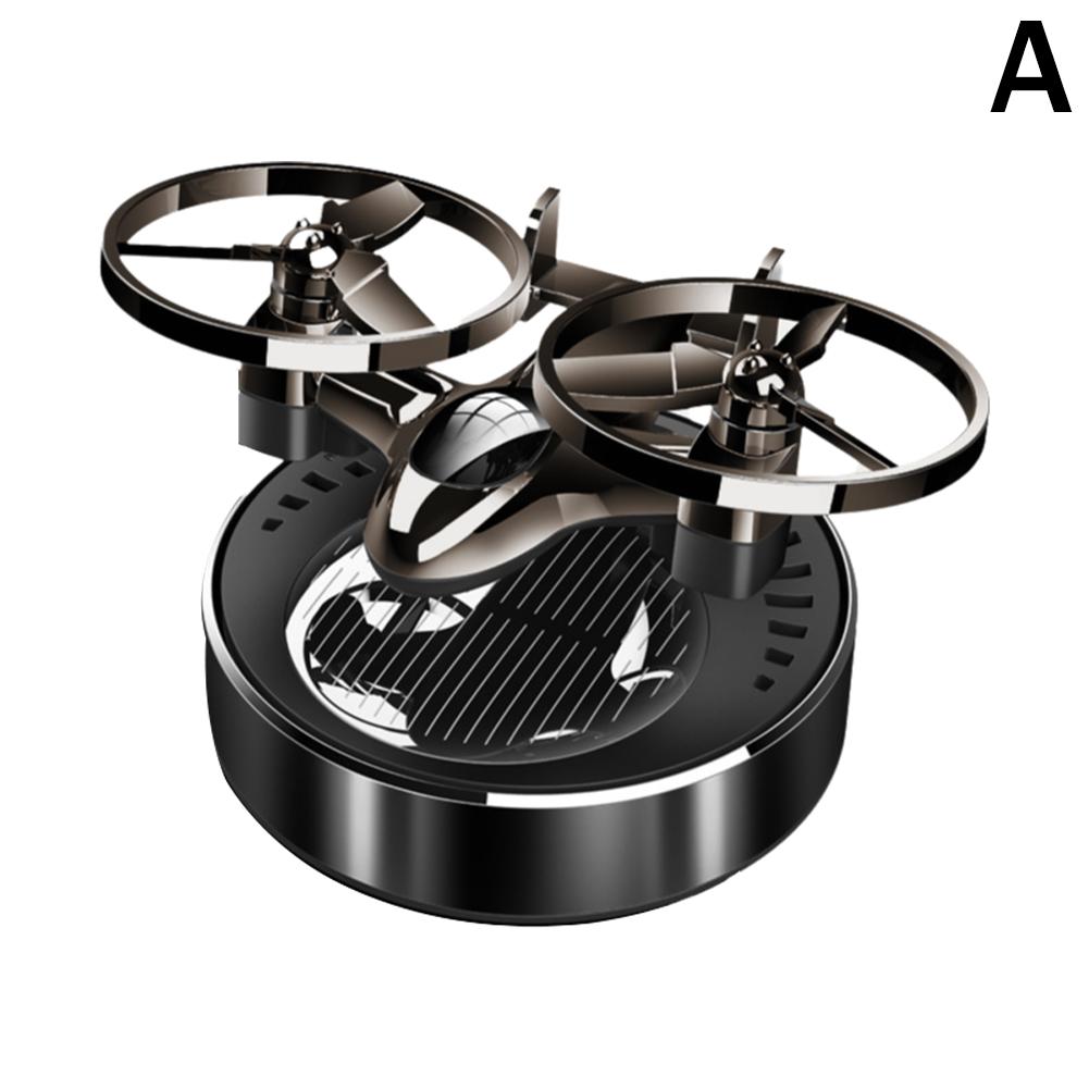 Car Interior Decoration Solar Powered Airplane Rotating Perfume Diffuser Decoration Car Airplane Rotating Air Freshener