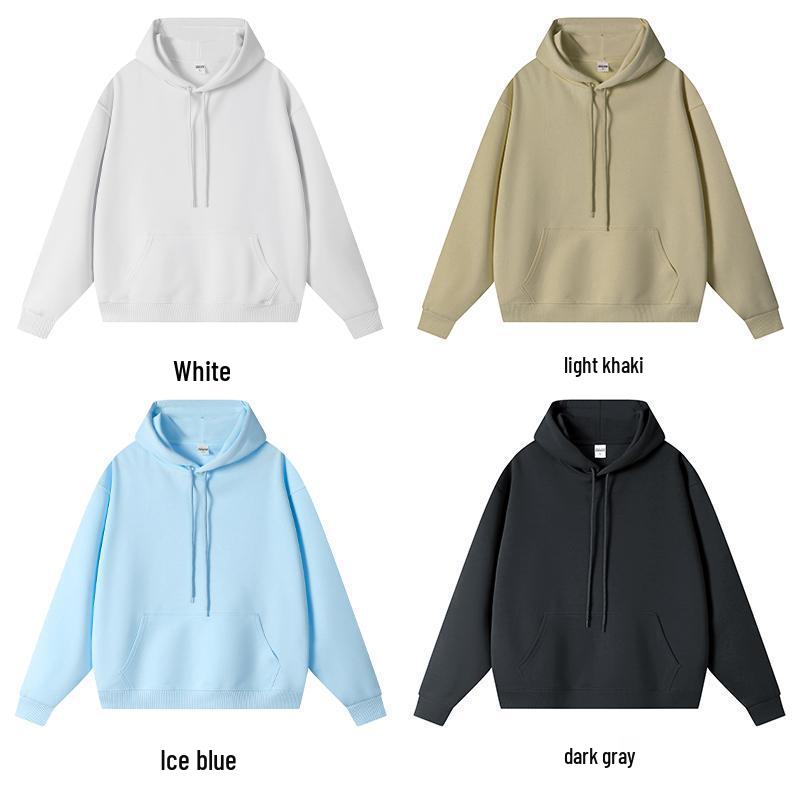 Women’s Retro Cotton White Hoodie – Autumn/Winter 2024 Loose Oversize Jacket Trend