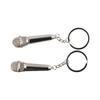 Fashion Car Key Holder Personalized Pendent Key Chain Microphone Key Ring  Music Gifts Key Chain